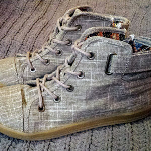 Zippered moto high tops (Never worn)
